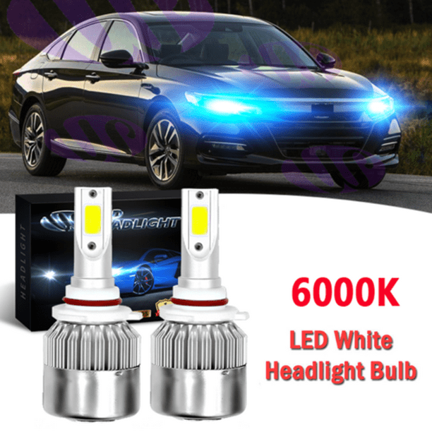 9005 9006 LED Headlight Bulbs for Honda Accord Sedan 2008-2012 Hi Low Beam 6000K